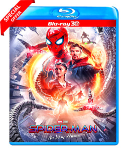 3D Spider-Man: No Way Home Blu-Ray 2021 Movie (Disc + Slipcover) without Slip