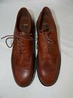 Johnston & Murphy Men's Brown Leather Lace Up Oxford Shoes Size 12 Made in Italy