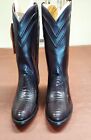 Corral Black Cherry Men's Leather Western Boots w Pieced Ostrich Leg Size 11