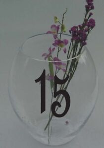 Wedding Table Numbers 1-10,15,20,or 25 Centerpiece Vinyl Sticker Decals (a)