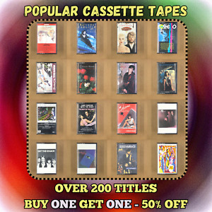 BUILD UR OWN LOT CASSETTE TAPES Rock Pop New Wave Synth Electronic 70s 80s 90s