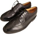 Florsheim Imperial Longwing V Cleat Dress Shoes Black Leather 92604 Sz 8 3E