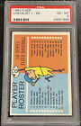 1963 Fleer CHECKLIST PSA 6 EX-MT #1-66 CLEAN Unchecked Unmarked Original Card