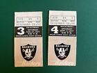 1977 OAKLAND RAIDERS TICKET STUB LOT CHARGERS 49ERS