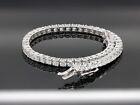 3.0Ct Natural 2MM Diamond Tennis Bracelet in Solid 10K White Gold Size 7.5