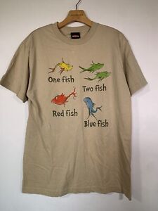 One Fish Two Fish Red Fish Blue Fish Dr. Seuss Shirt Sz M