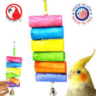 2036 Rainbow Sola Bird Toys Natural Chewing Colorful Parrot African Grey