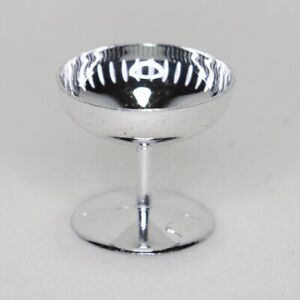 Miniature Plastic Champagne Shot Glass Favor Silver 6 Piece Lot #12900073