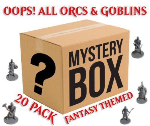 Lot of 20pcs D&D Miniatures 25mm - OOPS! All Orcs & Goblins - Unpainted DnD