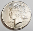 1923 P PEACE DOLLAR  *90% SILVER*   *AU - ABOUT UNCIRCULATED*