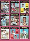 1971 Topps Baseball Cards, VG to EX+, commons #401 - 674 to complete your set