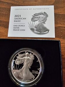 New Listing2021 American Eagle One Ounce Silver Proof Coin Type 2