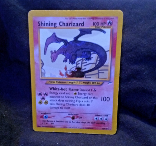 Shining Charizard Neo Destiny #107/105 Lightly played, Excellent condition.