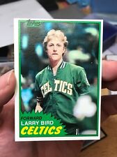 1981 - 1982 Topps Larry Bird Boston Celtics #4 Basketball Card NM/Mint