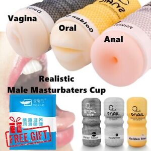 Male DEEP SUCKING Masturbaters Pocket Pussy Stroker Cup SEX Adult TOYS FOR MEN