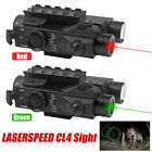 LASERSPEED Red Green Laser Sight &LED LIGHT COMBO for 20mm Picatinny Weaver Rail