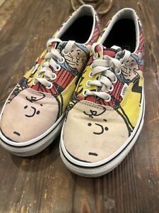 Vans Peanuts & Gang Charlie Brown Authentic Unisex Shoes Mens 7 Women’s 8.5 RARE