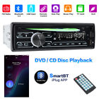 Single Din Car Stereo Audio In-Dash Bluetooth CD DVD MP3 Player APP USB FM Radio