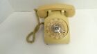 Western electric vintage yellow rotary dial telephone
