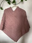 Aran Sweater Market Women's Super Soft Merino Wool Poncho Sweater Cape One Size