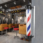 Barber Shop Pole Rotating Light Hair Salon Red White Blue LED Stripes Sign Lamp