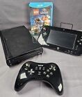 Nintendo Wii U Black Console Game Lot Bundle + Games TESTED