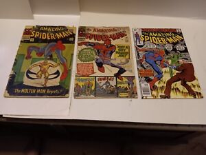 Amazing Spider-Man #35, 36 Low Grade, 192 Higher Grade - Marvel Comics 1966