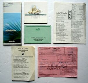 SS Lurline Hawaii Cruise Brochure and More, VTG 1968/1970, Matson Lines