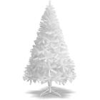5/6/7ft White Artificial Christmas Tree Bushy Xmas Tree 1000 Branch Tips w/Stand