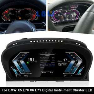 LCD Screen Digital Display Car Dashboard Instrument Fit For BMW X6 E71 2006-2013