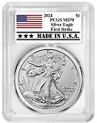 2024 1oz Silver Eagle PCGS MS70 - First Strike - Made In USA Label