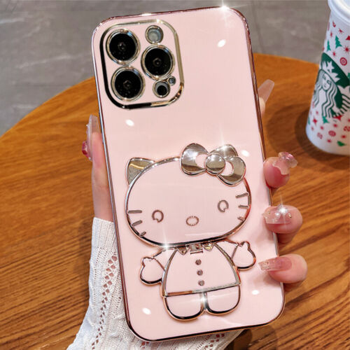 For iPhone 15 14 Pro Max 13 12 11 XS XR Cute Cartoon Hello Kitty Shockproof Case