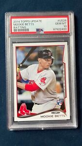 New Listing2014 Topps Update #US26 - Mookie Betts RC Boston Red Sox Batting PSA 10