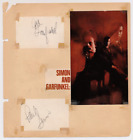 Paul Simon & Art Garfunkel Vintage Autographed 1960s Album Page AMCo LOA 24145