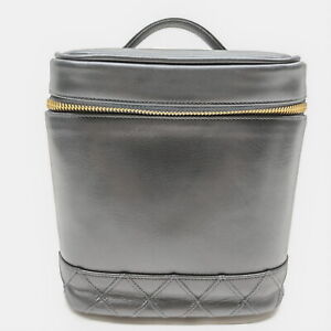 Chanel Vanity Bag  Black Leather 3238947