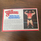 Hercules Hernandez WWF WWE LJN Bio File Card Wrestling Superstars Cut Out