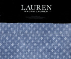 Ralph Lauren Queen Sheet Set Gavin Blue Diamond 4pc Cottage Farmhouse White Dots