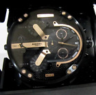 Diesel Black New Men's Chronograph HUGE 57mm Watch Mr. Daddy 2.0 DZ7312 NWT $425