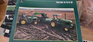 1988 John Deere Tractors 40 to 95 HP Sales brochure literature DKA2