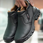 Mens Leather Safety Shoes Work Shoes Steel Toe Cap Sneakers Waterproof Size12