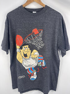 Fred Flinstones Slam Dunk 1993 Vintage T-shirt Single Stitch Great Condition! XL