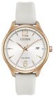 Citizen Chandler Eco-Drive Women's White Crystal Accents Watch 37MM FE6103-00A