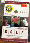 2001 Upper Deck Golf Factory Sealed Blaster Box Tiger Woods RC RARE