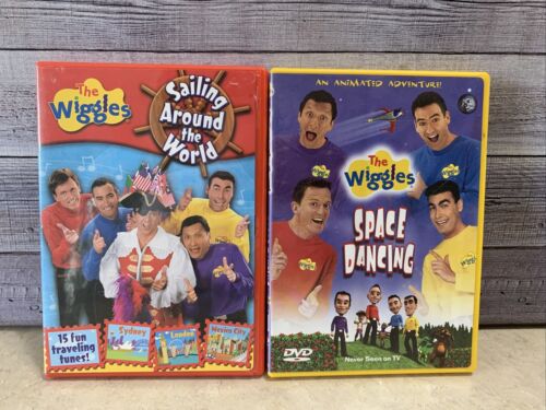 The Wiggles Space Dancing & Sailing Around The World 2 DVD Lot