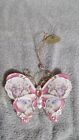Lena Liu Pink Butterfly Ornament Fanciful Flight First Edition Jeweled Treasures