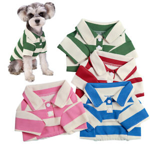 Pet Dog Polo Shirt Summer Dog Clothes Casual Clothing Dogs Cats T-shirt Chihuahu