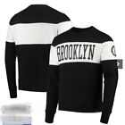 47 Mens Brooklyn Nets NBA Black Interstate Crewneck Sweatshirt