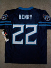 (2023-2024) Tennessee Titans DERRICK HENRY nfl Jersey YOUTH KIDS BOYS (xl 16-18)