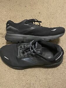 Mens Brooks Adrenaline GTS 22 Black/Black Running Shoes Size 13 Extra Wide 4E