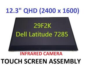 DELL Latitude 7285 led LCD display screen touch Digitizer Bezel LQ123N1JX31 3k